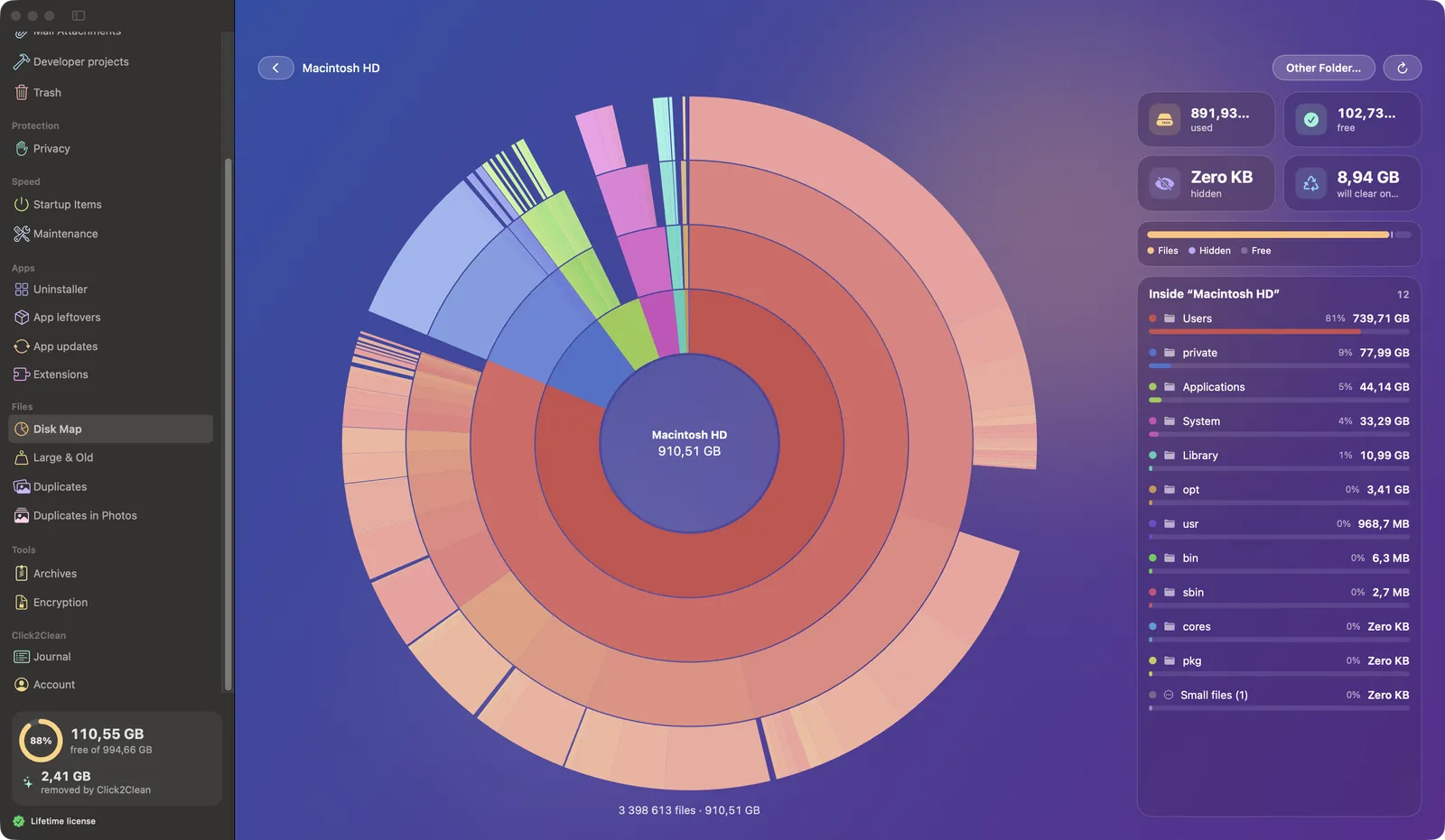 Disk Map